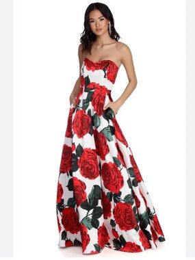 Windsor | Dresses | Windsor Maisy Cutout High Slit Satin Formal Dress Like  New | Poshmark